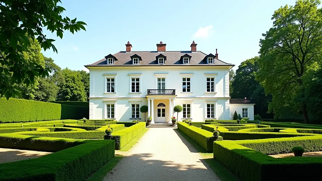 Senovinis dvaras su baltais sienomis ir senovinės architektūros bruožais